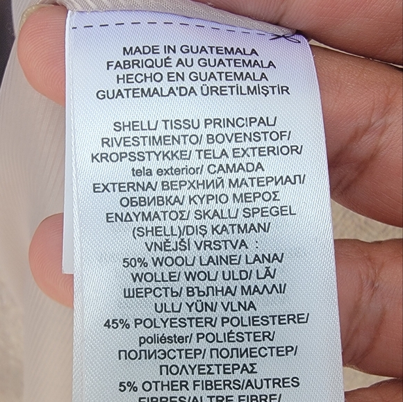 Lauren Ralph Lauren black label Herringbone wool blend dusty pink coat size 4 - Picture 11 of 15